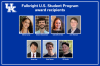 Fulbright Recipients: Maria Carey, Owen Chesemore, Gabrielle Drake, Jack Kolesar, Jesse Lee, Kyle Reese, Eli Smith